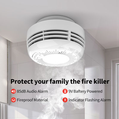UL Fire Alarm Test Button Low Battery Signal Operated 5-Year Product Detector Gas Alarm