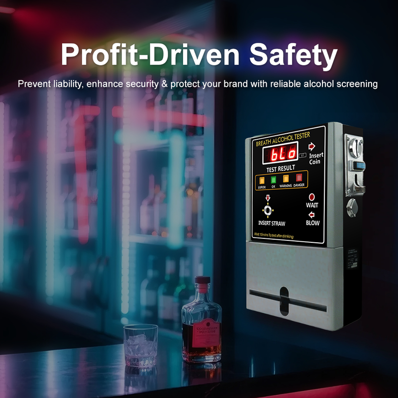 In Stock Coin-Operated Breathalyzer Gas Analyzers OEM and ODM Alcohol Detector for Bar and Public Places